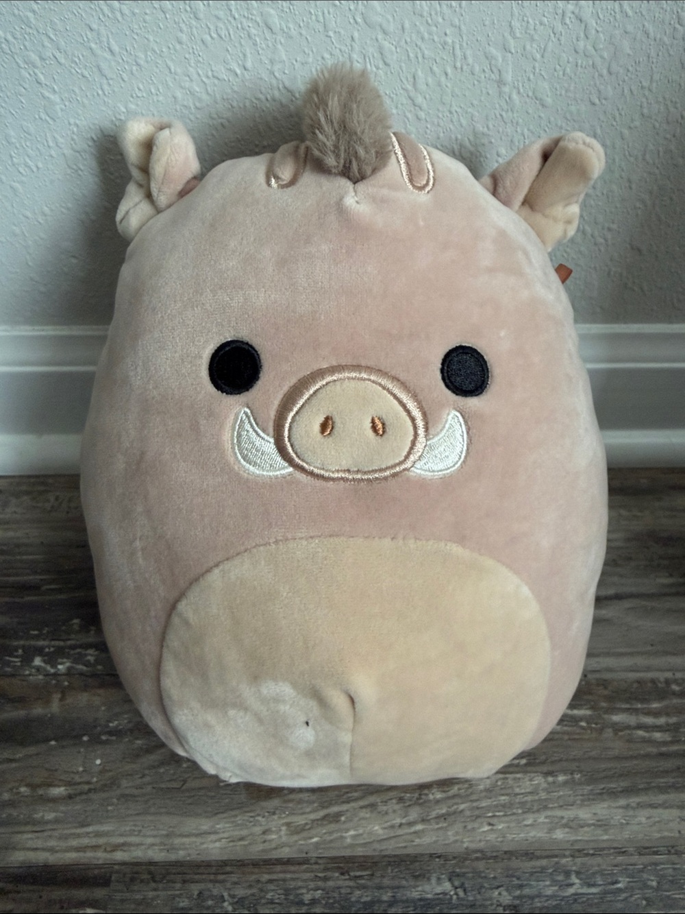 Squishmallow Warren The Boar Light Tan Plush Toy